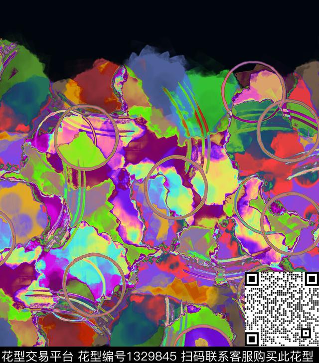 线条迷彩抽象数码印花华亿平台下载（图片编号: 1329845） - 瓦栏（Walan）