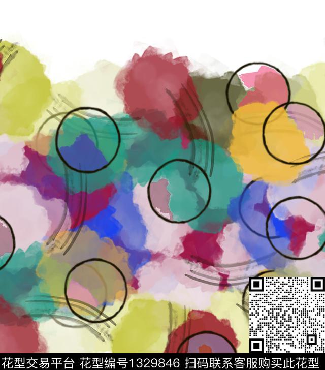 线条迷彩抽象数码印花华亿平台下载（图片编号: 1329846） - 瓦栏（Walan）