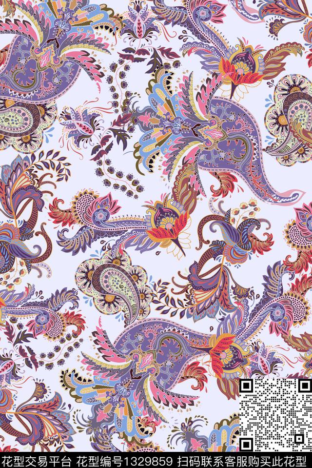 大牌风热带华亿平台小碎花数码印花华亿平台下载（图片编号: 1329859） - 瓦栏（Walan）