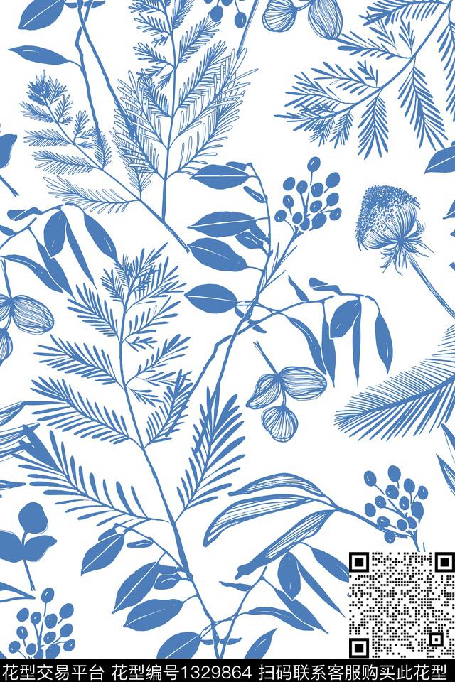 签字笔床品传统华亿平台传统印花华亿平台下载（图片编号: 1329864） - 瓦栏（Walan）