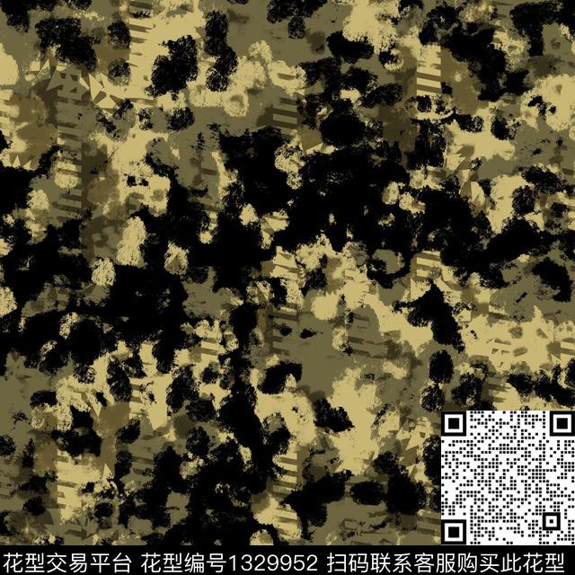 纸印花几何抽象男装传统印花华亿平台下载（图片编号: 1329952） - 瓦栏（Walan）