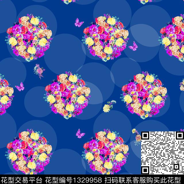 纸印花大牌风小碎花传统印花华亿平台下载（图片编号: 1329958） - 瓦栏（Walan）