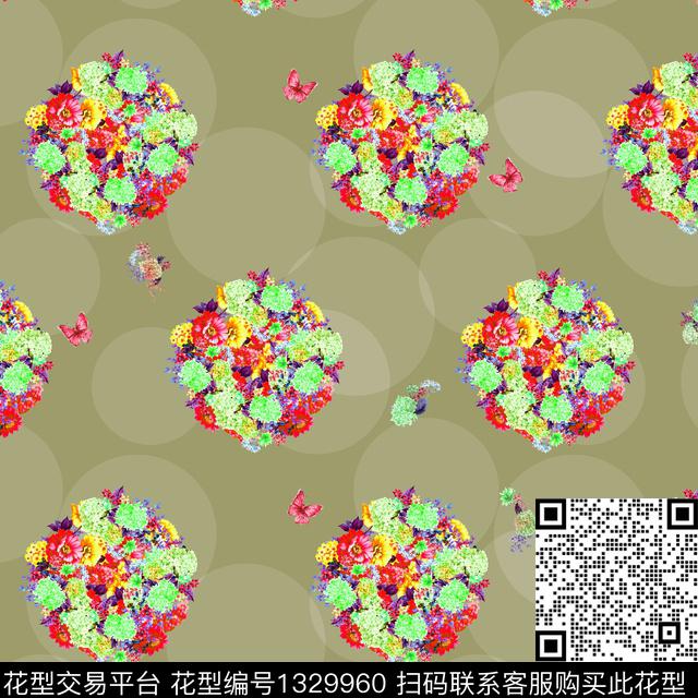 纸印花大牌风小碎花传统印花华亿平台下载（图片编号: 1329960） - 瓦栏（Walan）