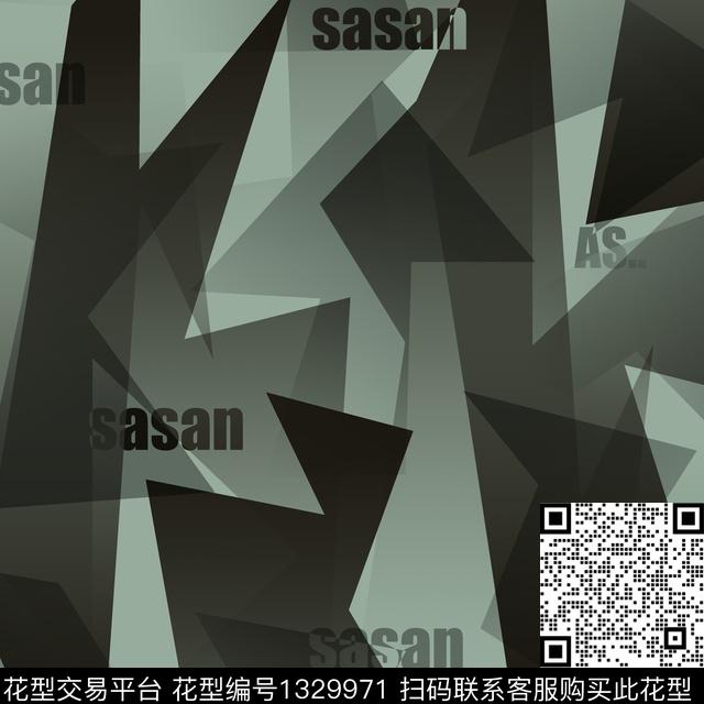 纸印花几何抽象男装传统印花华亿平台下载（图片编号: 1329971） - 瓦栏（Walan）