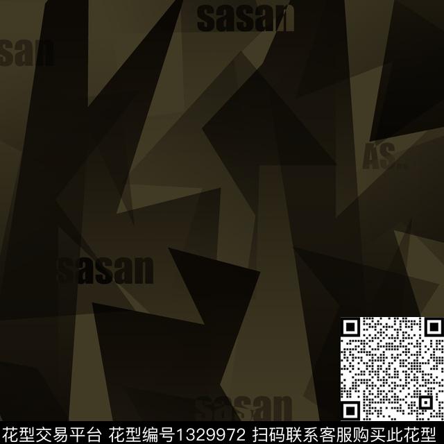 纸印花几何抽象男装传统印花华亿平台下载（图片编号: 1329972） - 瓦栏（Walan）