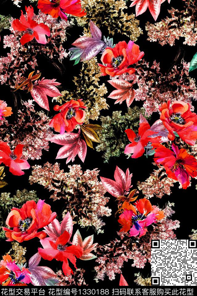 几何抽象中国风数码印花华亿平台下载（图片编号: 1330188） - 瓦栏（Walan）