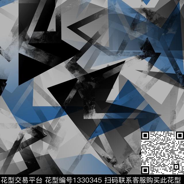 纸印花几何抽象男装传统印花华亿平台下载（图片编号: 1330345） - 瓦栏（Walan）