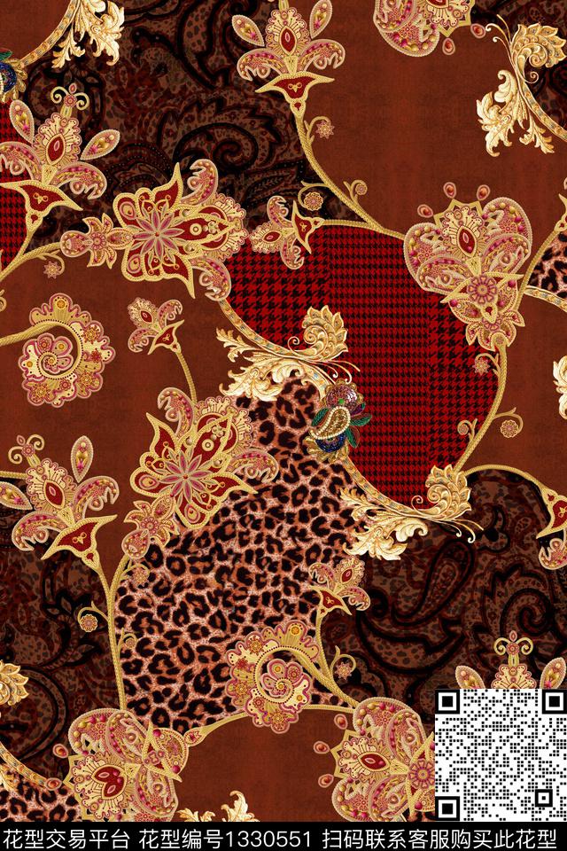 民族花卉中老年油画水彩数码印花华亿平台下载（图片编号: 1330551） - 瓦栏（Walan）