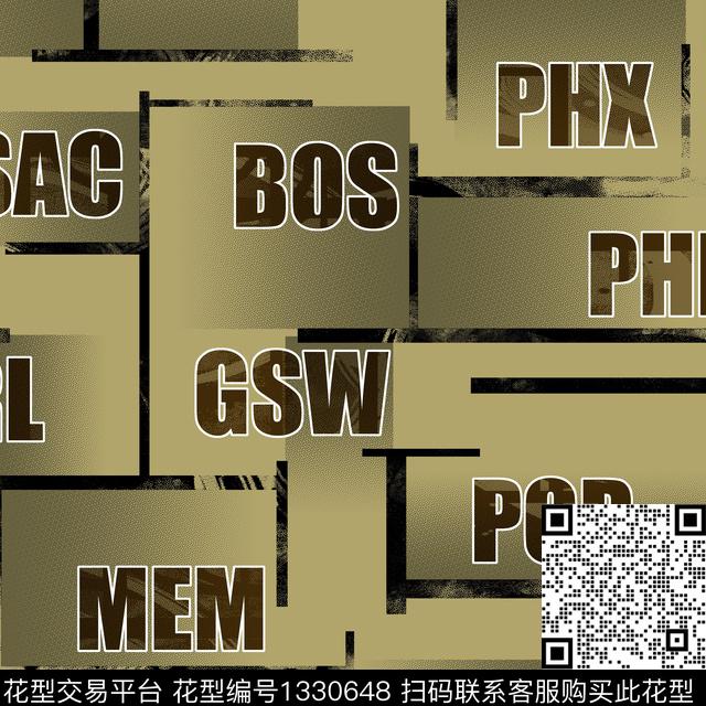 字母纸印花几何传统印花华亿平台下载（图片编号: 1330648） - 瓦栏（Walan）