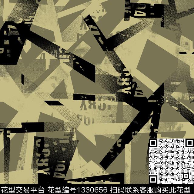 纸印花几何抽象男装传统印花华亿平台下载（图片编号: 1330656） - 瓦栏（Walan）