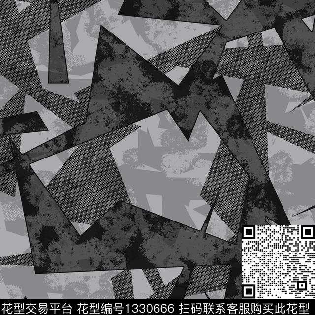 纸印花几何抽象男装传统印花华亿平台下载（图片编号: 1330666） - 瓦栏（Walan）