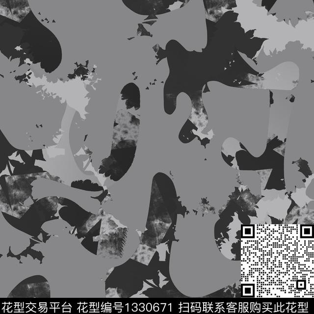 纸印花几何抽象男装传统印花华亿平台下载（图片编号: 1330671） - 瓦栏（Walan）