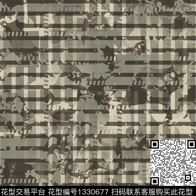 纸印花几何抽象男装传统印花华亿平台下载（图片编号: 1330677） - 瓦栏（Walan）