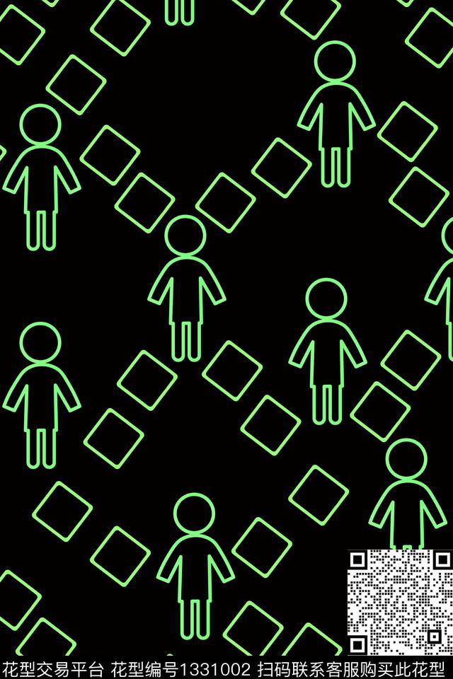 几何复古抽象男装传统印花华亿平台下载（图片编号: 1331002） - 瓦栏（Walan）