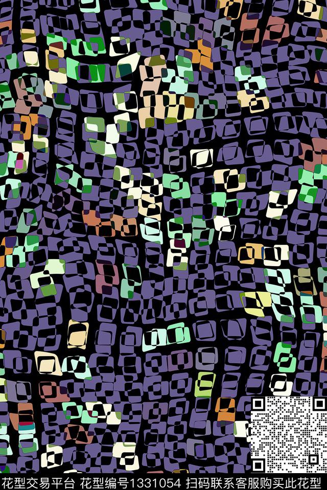 几何文艺纹理数码印花华亿平台下载（图片编号: 1331054） - 瓦栏（Walan）