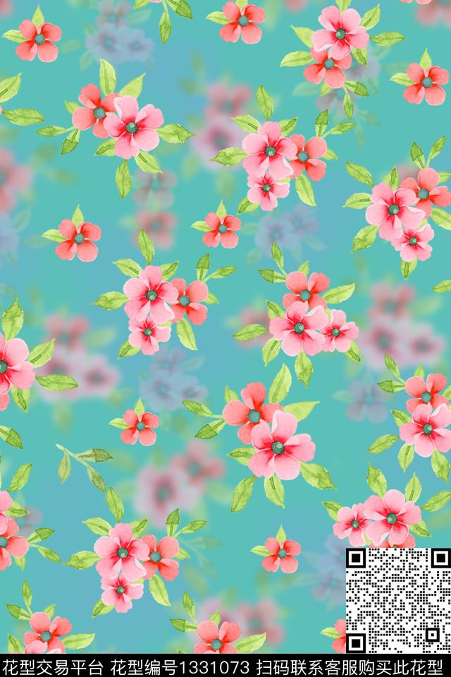 大牌风旗袍手绘数码印花华亿平台下载（图片编号: 1331073） - 瓦栏（Walan）