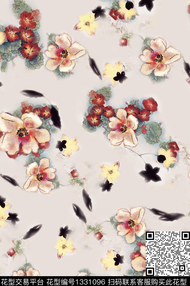 香云纱旗袍中国风数码印花华亿平台下载（图片编号: 1331096） - 瓦栏（Walan）