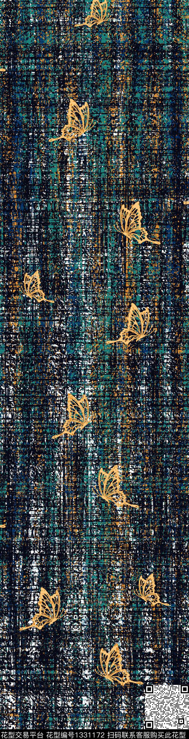 肌理格子大牌风传统印花华亿平台下载（图片编号: 1331172） - 瓦栏（Walan）