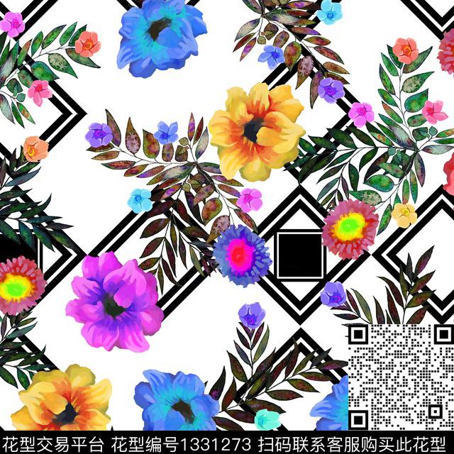 数码华亿平台鲜花花卉数码印花华亿平台下载（图片编号: 1331273） - 瓦栏（Walan）
