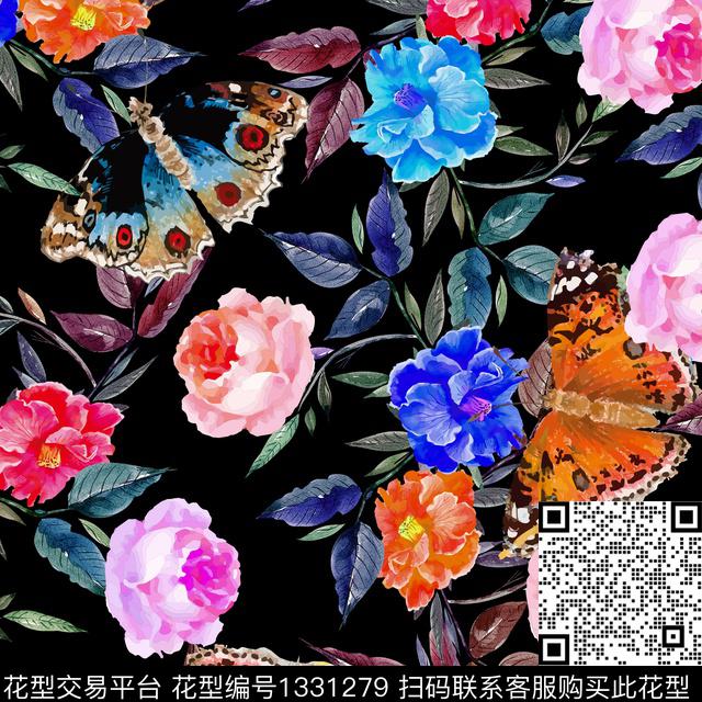 数码华亿平台鲜花动物数码印花华亿平台下载（图片编号: 1331279） - 瓦栏（Walan）