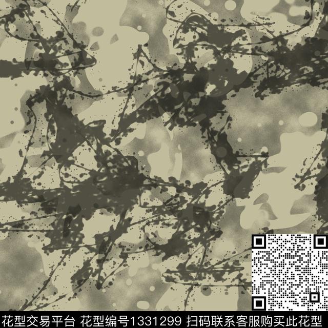 纸印花几何抽象男装传统印花华亿平台下载（图片编号: 1331299） - 瓦栏（Walan）