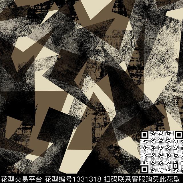 纸印花几何抽象男装传统印花华亿平台下载（图片编号: 1331318） - 瓦栏（Walan）