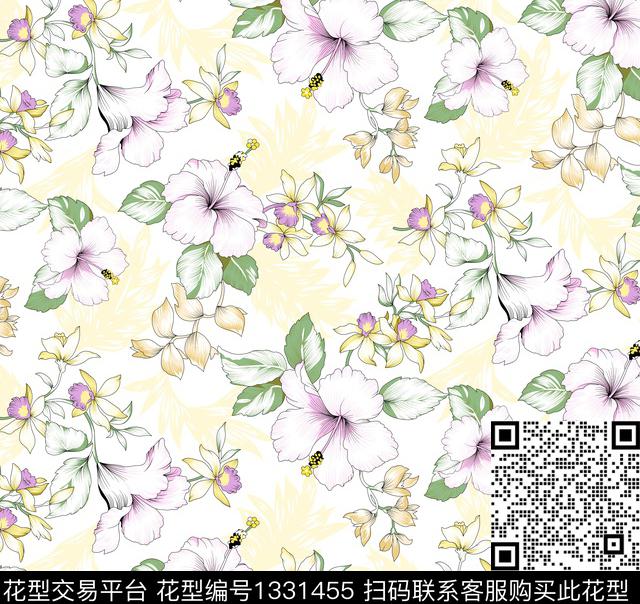 苎麻连衣裙大裙摆系列淘宝华亿平台传统印花华亿平台下载（图片编号: 1331455） - 瓦栏（Walan）