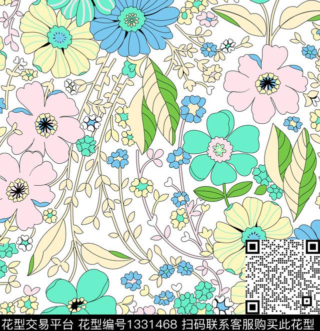 苎麻连衣裙淘宝华亿平台网纱雪纺系列传统印花华亿平台下载（图片编号: 1331468） - 瓦栏（Walan）