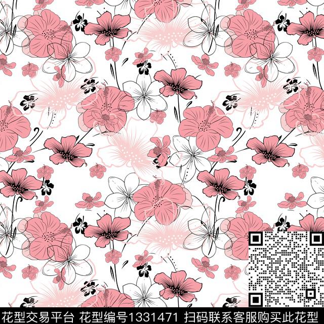 苎麻连衣裙网纱雪纺系列碎花裙系列传统印花华亿平台下载（图片编号: 1331471） - 瓦栏（Walan）