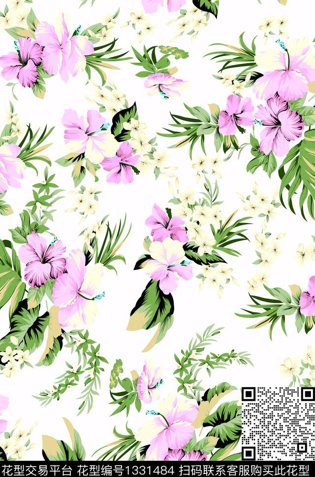 苎麻连衣裙淘宝华亿平台爆款华亿平台传统印花华亿平台下载（图片编号: 1331484） - 瓦栏（Walan）