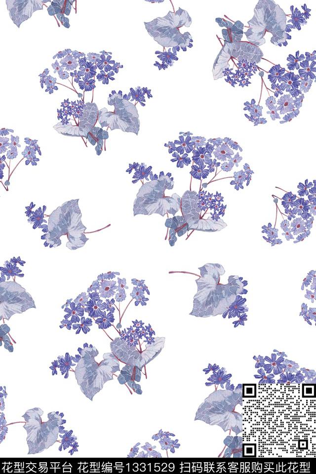 大牌风小清新小碎花数码印花华亿平台下载（图片编号: 1331529） - 瓦栏（Walan）