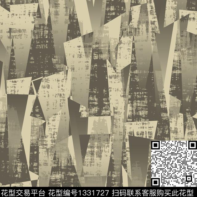几何纸印花男装满版花传统印花华亿平台下载（图片编号: 1331727） - 瓦栏（Walan）