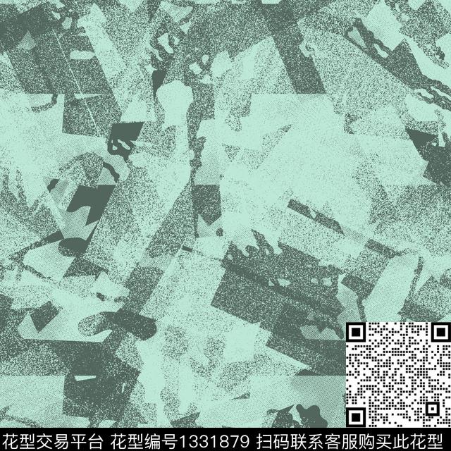 几何纸印花男装满版花传统印花华亿平台下载（图片编号: 1331879） - 瓦栏（Walan）