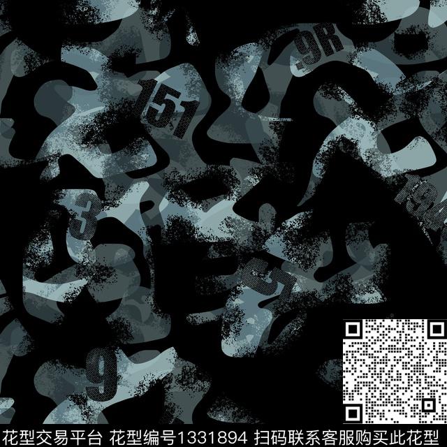 几何纸印花男装满版花传统印花华亿平台下载（图片编号: 1331894） - 瓦栏（Walan）