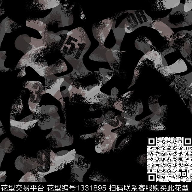 几何纸印花男装满版花传统印花华亿平台下载（图片编号: 1331895） - 瓦栏（Walan）