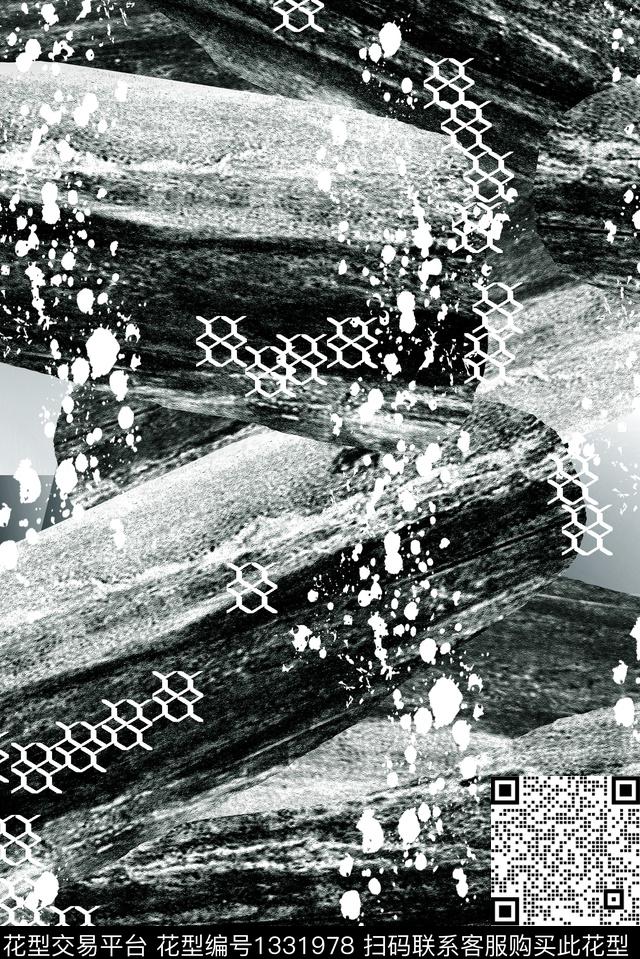 数码华亿平台肌理抽象男装数码印花华亿平台下载（图片编号: 1331978） - 瓦栏（Walan）