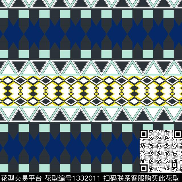 几何大牌风传统华亿平台传统印花华亿平台下载（图片编号: 1332011） - 瓦栏（Walan）