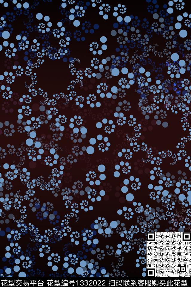 连衣裙抽象鳞片传统印花华亿平台下载（图片编号: 1332022） - 瓦栏（Walan）