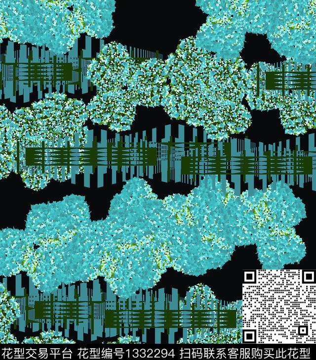 线条抽象混合拼接数码印花华亿平台下载（图片编号: 1332294） - 瓦栏（Walan）