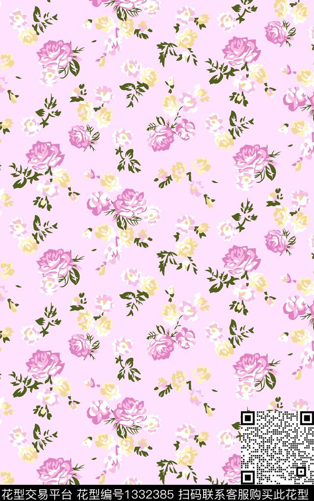 棉麻系列中年连衣裙系列碎花群系列传统印花华亿平台下载（图片编号: 1332385） - 瓦栏（Walan）