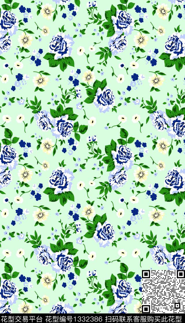 碎花裙系列棉麻系列中年连衣裙系列传统印花华亿平台下载（图片编号: 1332386） - 瓦栏（Walan）