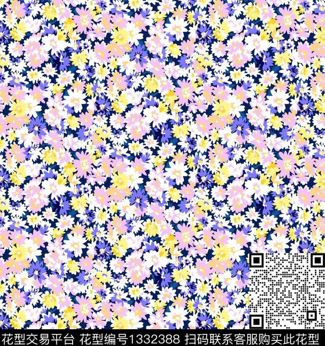 碎花系列棉麻连衣裙系列清爽系列传统印花华亿平台下载（图片编号: 1332388） - 瓦栏（Walan）