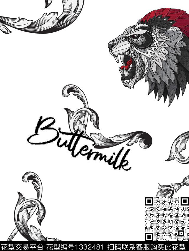 字母数码华亿平台动物数码印花华亿平台下载（图片编号: 1332481） - 瓦栏（Walan）