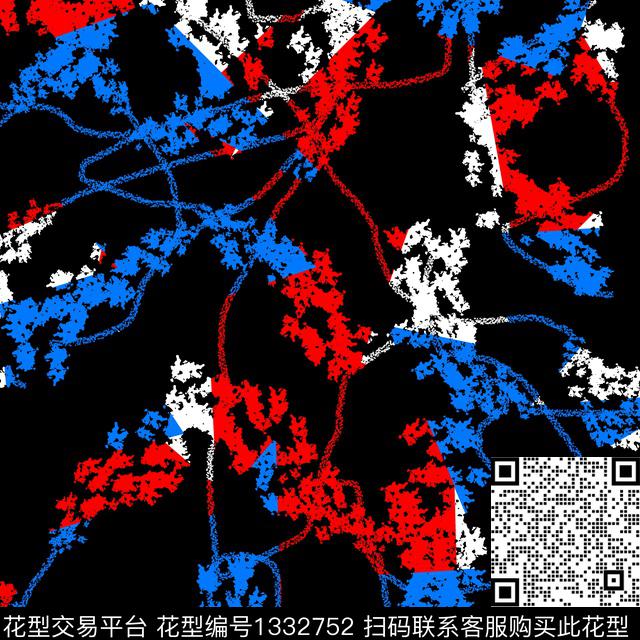 几何纸印花男装满版花传统印花华亿平台下载（图片编号: 1332752） - 瓦栏（Walan）