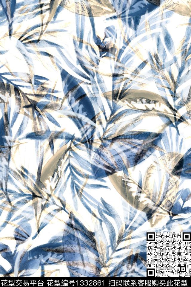 水彩肌理炫彩数码印花华亿平台下载（图片编号: 1332861） - 瓦栏（Walan）