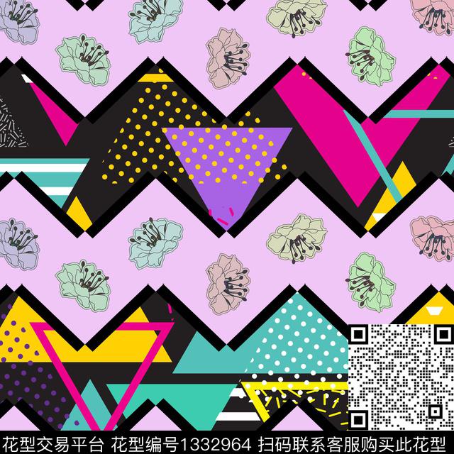 鲜花花卉大牌风传统印花华亿平台下载（图片编号: 1332964） - 瓦栏（Walan）