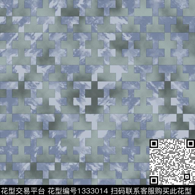 纸印花几何抽象男装传统印花华亿平台下载（图片编号: 1333014） - 瓦栏（Walan）