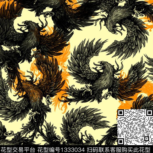 纸印花几何抽象男装传统印花华亿平台下载（图片编号: 1333034） - 瓦栏（Walan）