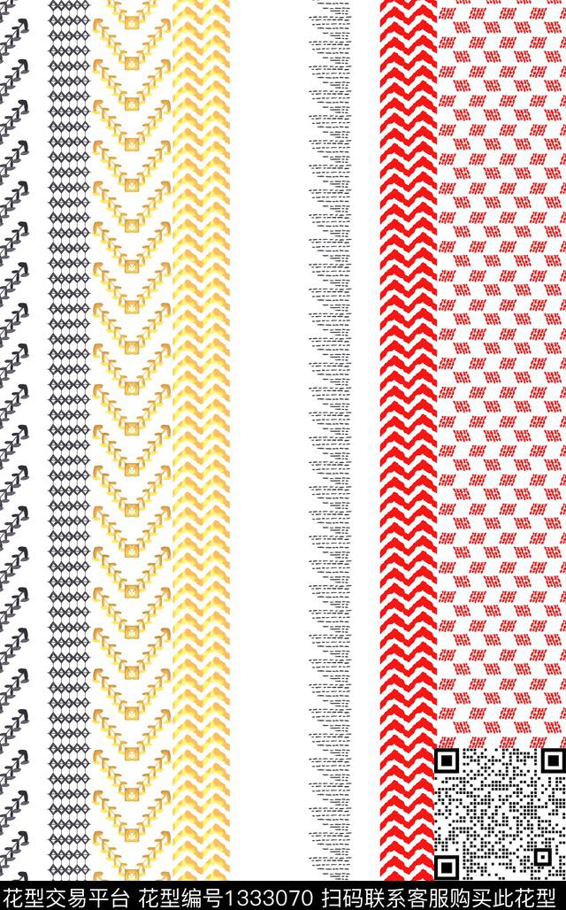 条格大牌风条纹传统印花华亿平台下载（图片编号: 1333070） - 瓦栏（Walan）