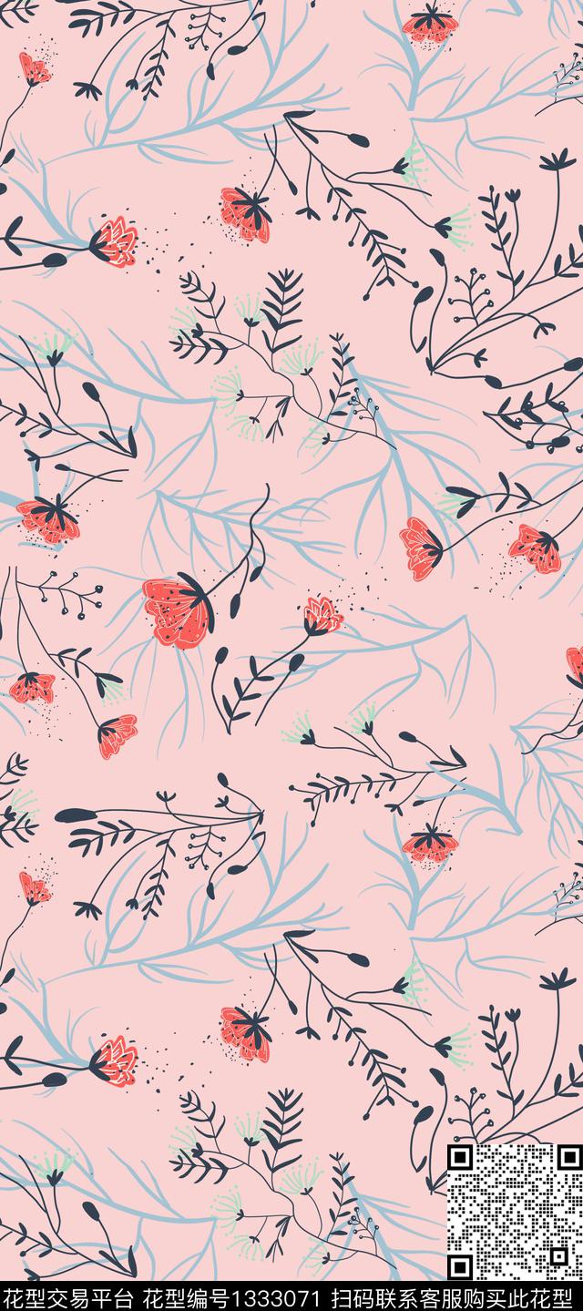 连衣裙衬衫女装传统印花华亿平台下载（图片编号: 1333071） - 瓦栏（Walan）